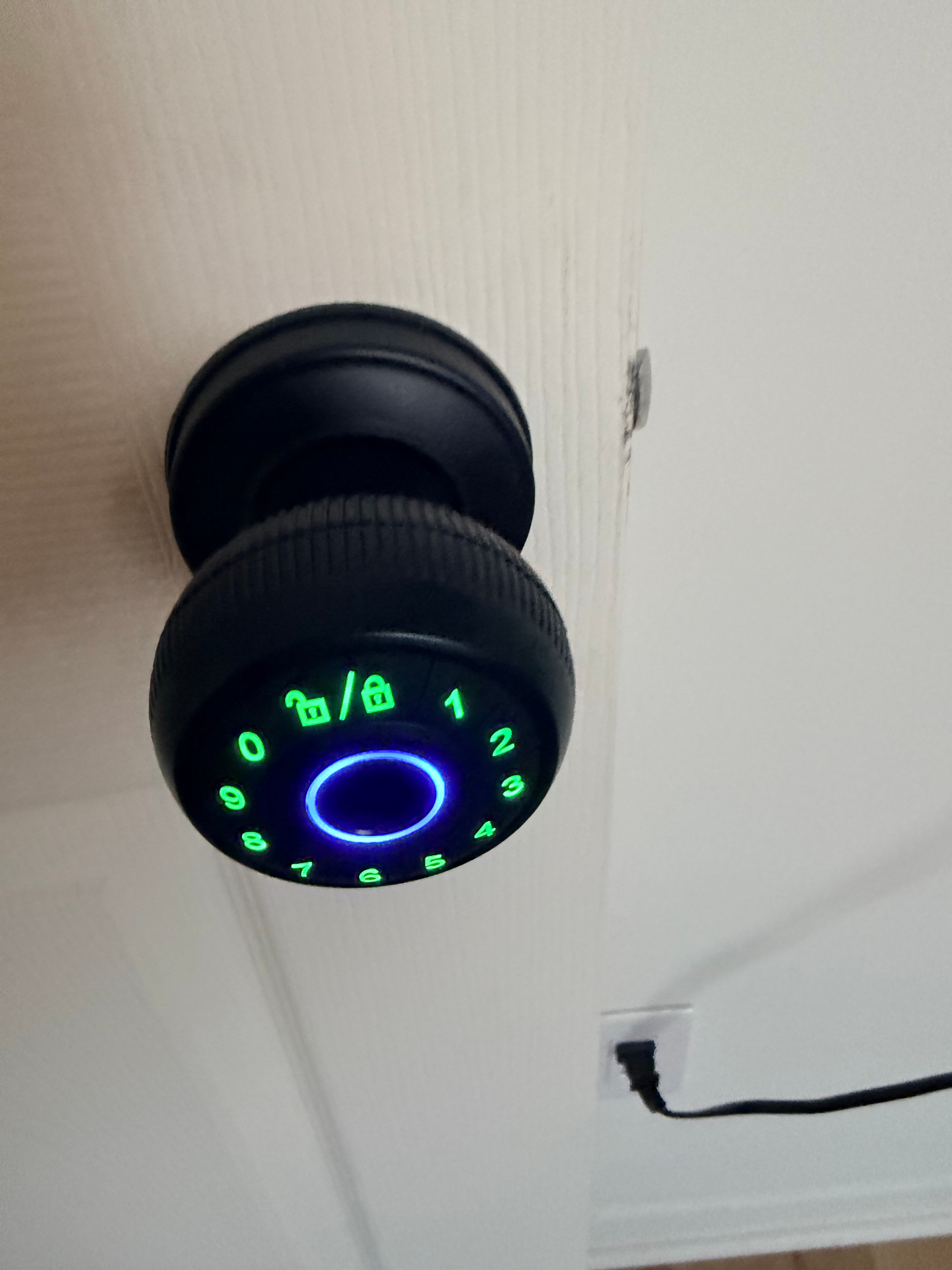 Fairgreen House — smart keypad lock on private bedroom door